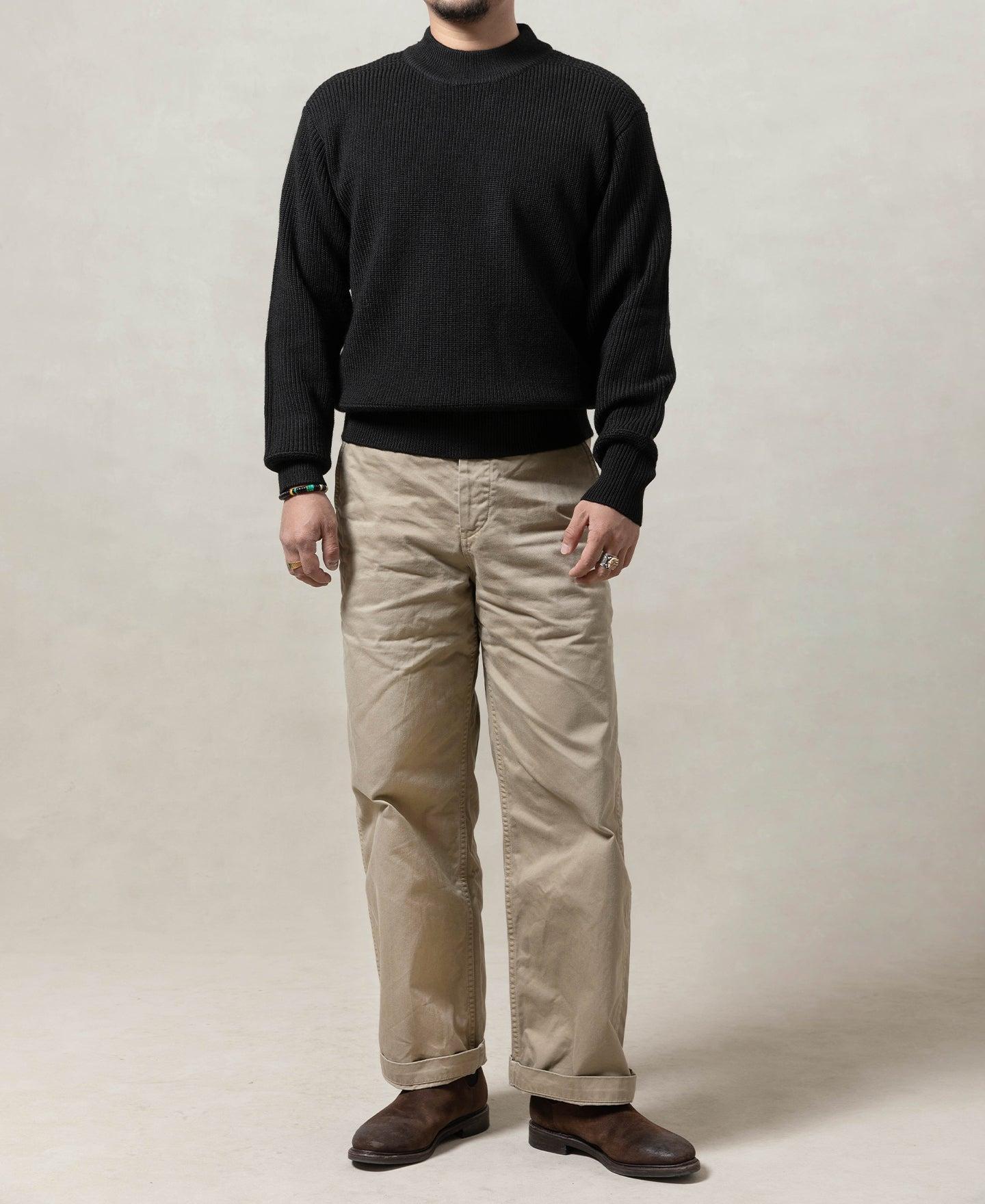 Pre-War Model USN Woolen Sweater - Black Product Image