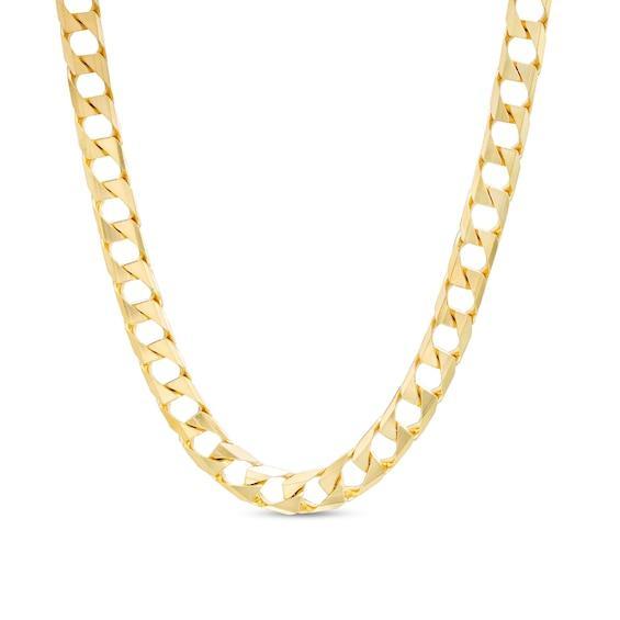 Men's 5.2mm Curb Chain Necklace in Solid 10K Gold - 22" Product Image