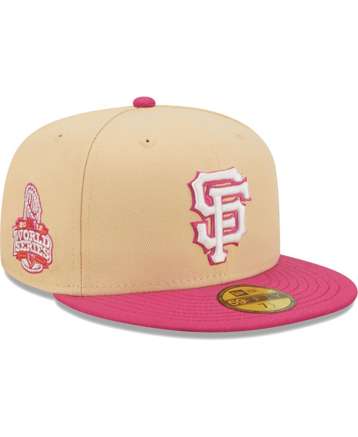 Mens New Era Orange and Pink San Francisco Giants 2012 World Series Mango Passion 59FIFTY Fitted Hat - Orange Product Image