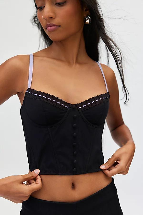 Out From Under Dehlia Ribbon Trim Corset Top Womens at Urban Outfitters Product Image