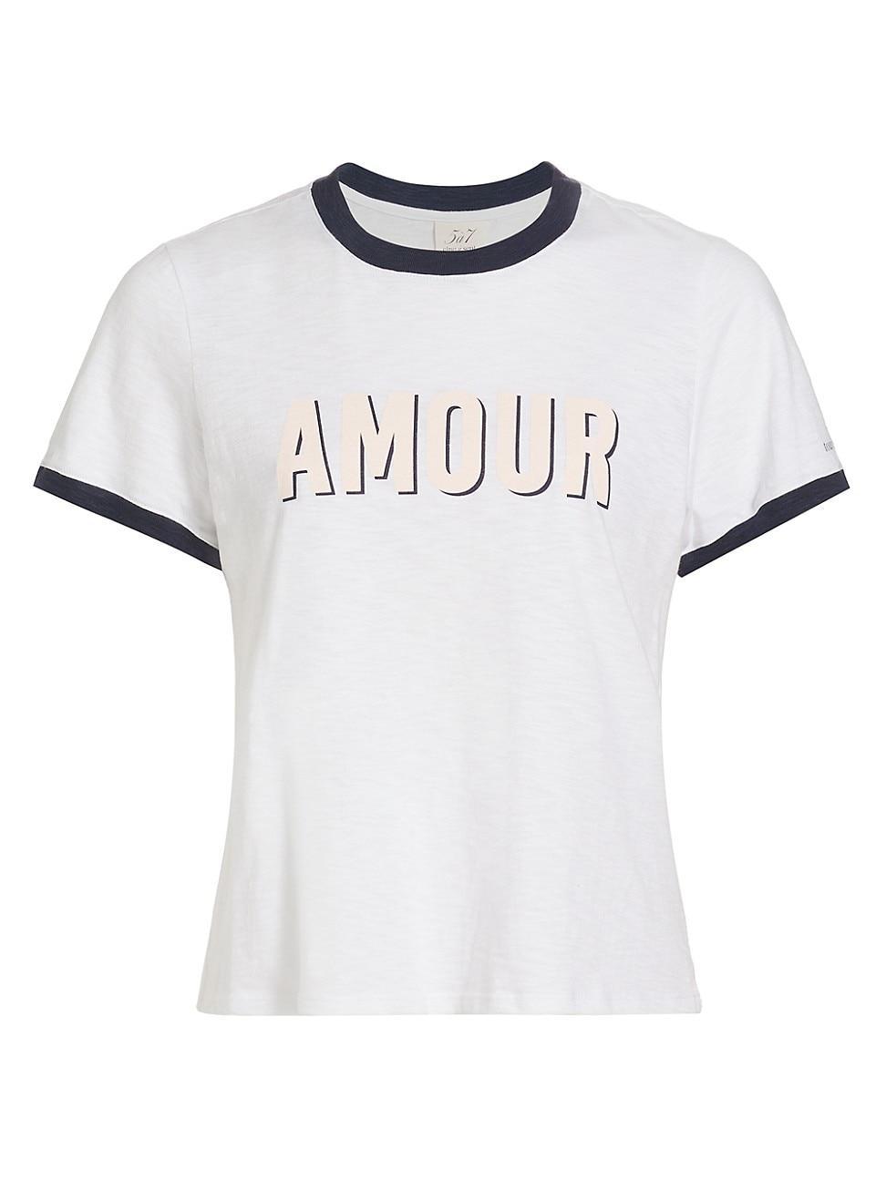 Womens Amour Ringer T-Shirt Product Image