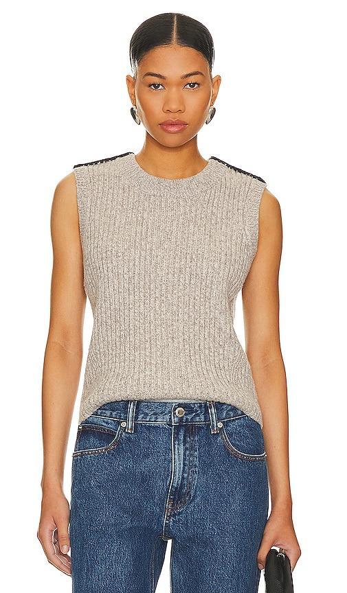 Rag & Bone Ingrid Vest in Taupe. Size M, XXS. Product Image