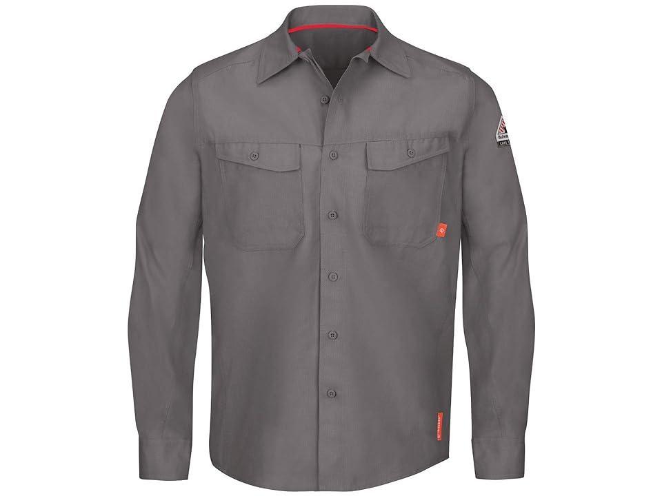 Bulwark FR iQ Series(r) Endurance Collection FR Work Shirt (Grey) Men's Clothing Product Image