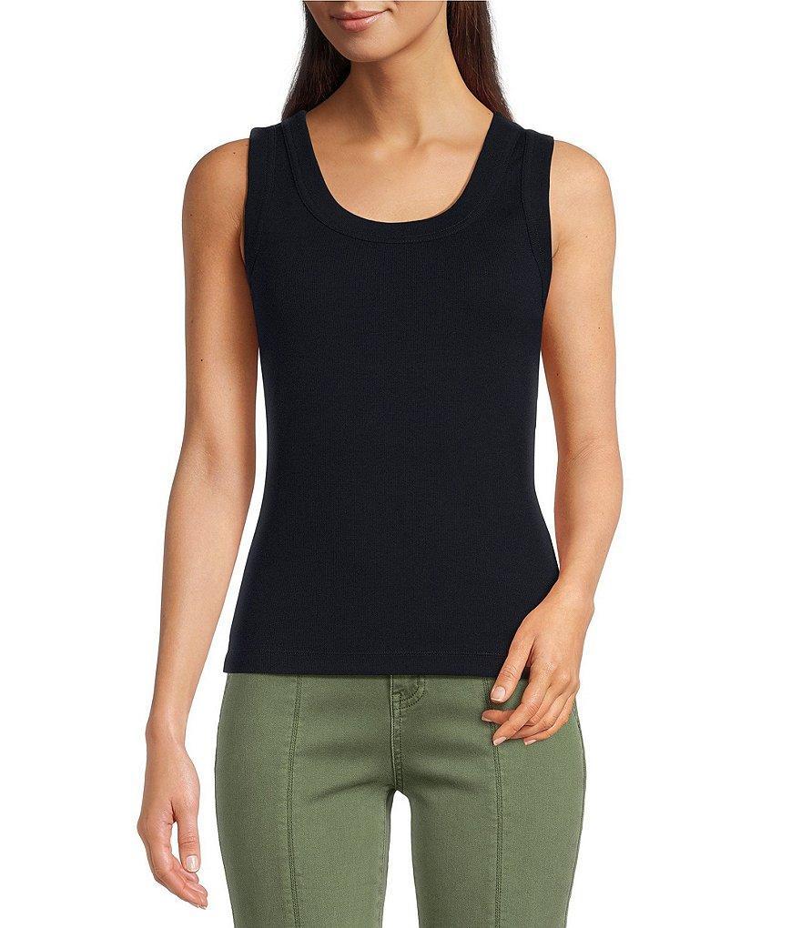 NIC + ZOE Perfect Stretch Knit Scoop Neck Sleeveless Tank Product Image