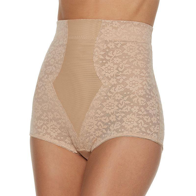 Womens Lunaire Firm Control High-Wasit Lace Brief 469-K Product Image