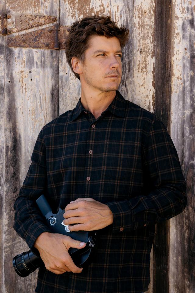 Arcadian Plaid Shirt - Loden Navy Product Image