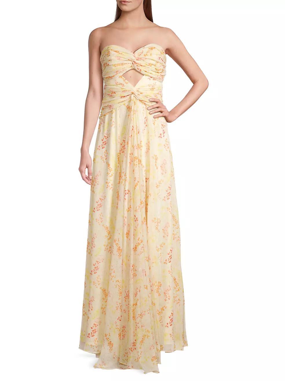 Clea Floral Strapless Gown Product Image