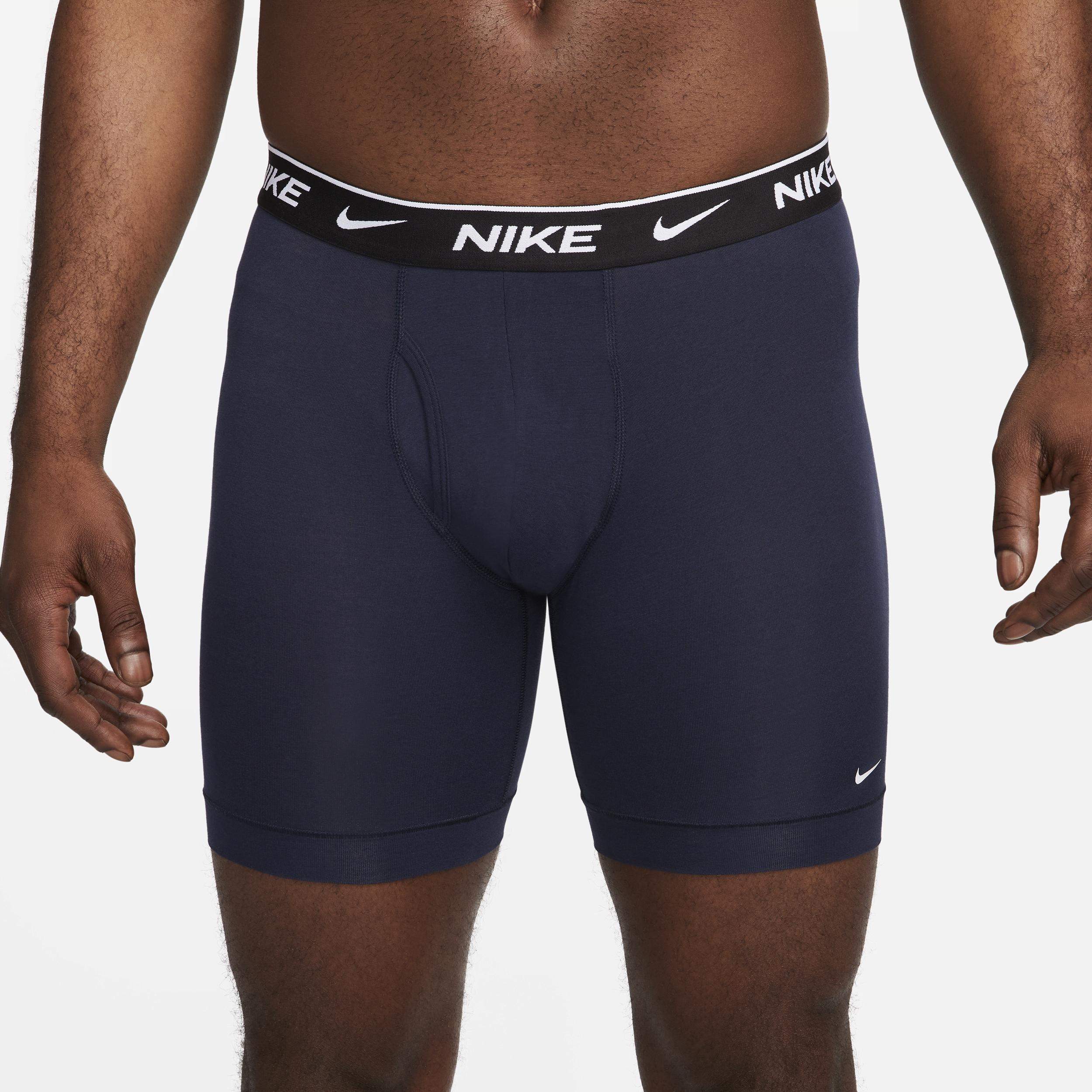 Mens Nike Dri-FIT Essential 3-pack Stretch Long-Leg Boxer Briefs Blue Product Image