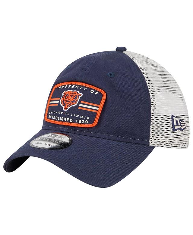 Mens New Era Chicago Bears Property Trucker 9TWENTY Snapback Hat, Blue Product Image