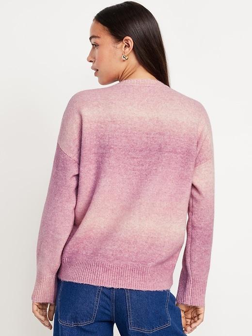 Cozy Crew-Neck Ombré Sweater Product Image