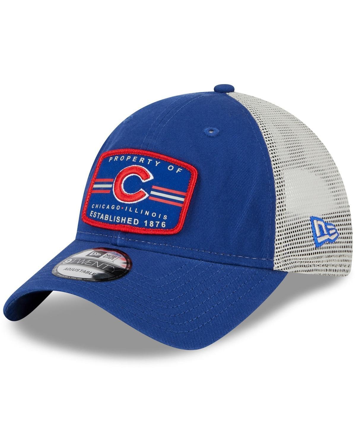 Mens New Era Royal Chicago Cubs Property Trucker 9TWENTY Snapback Hat Product Image