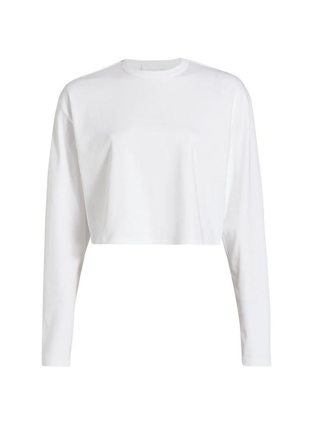 Womens Cropped Long-Sleeve T-Shirt Product Image