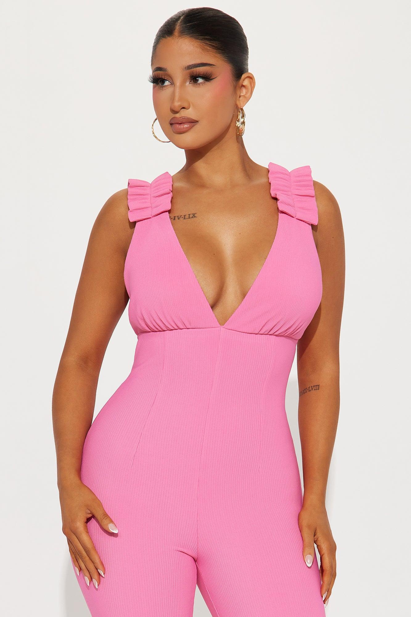 Heart Of Glass Jumpsuit - Pink Product Image