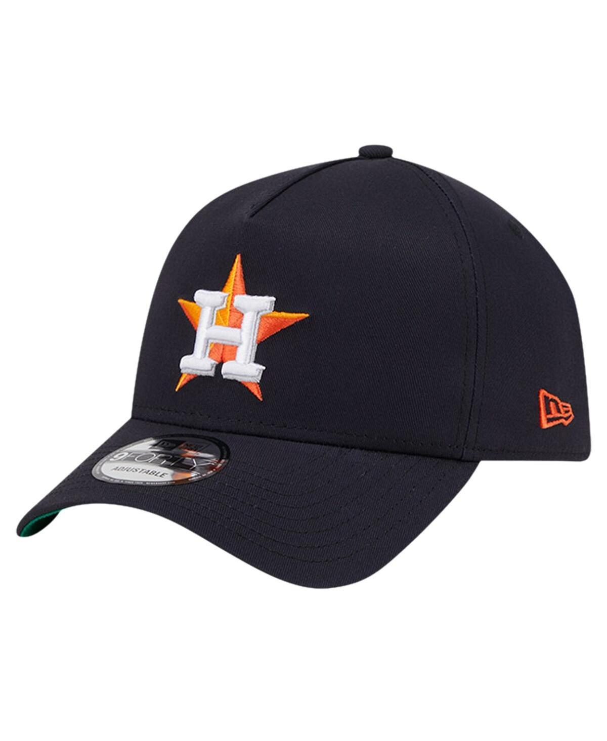 New Era Mens Navy Houston Astros Team Color A-Frame 9Forty Adjustable Hat Product Image