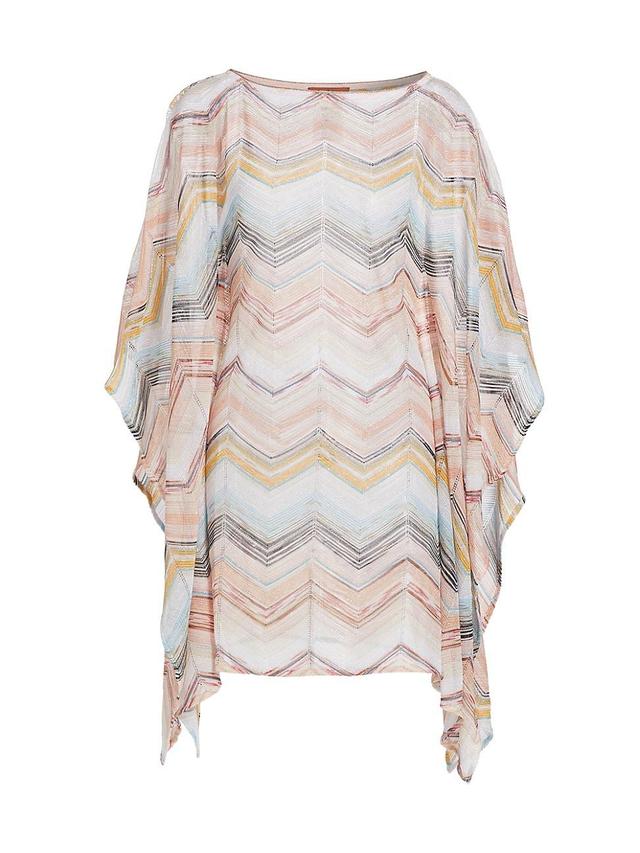 Womens Zigzag Knit Cover-Up Product Image