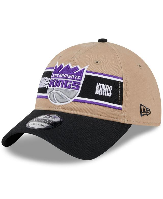 Mens New Era Tan/Black Sacramento Kings 2024 NBA Draft 9TWENTY Adjustable Hat Product Image