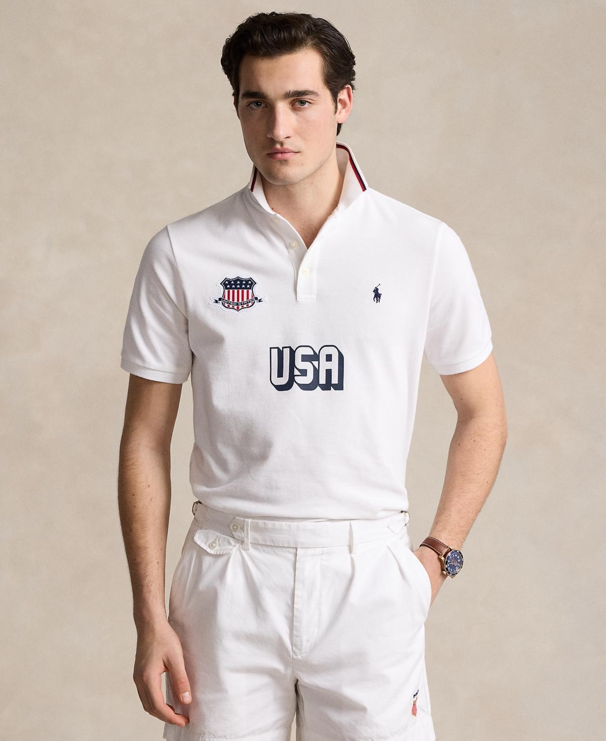 Men's Classic-Fit USA Polo Shirt Product Image