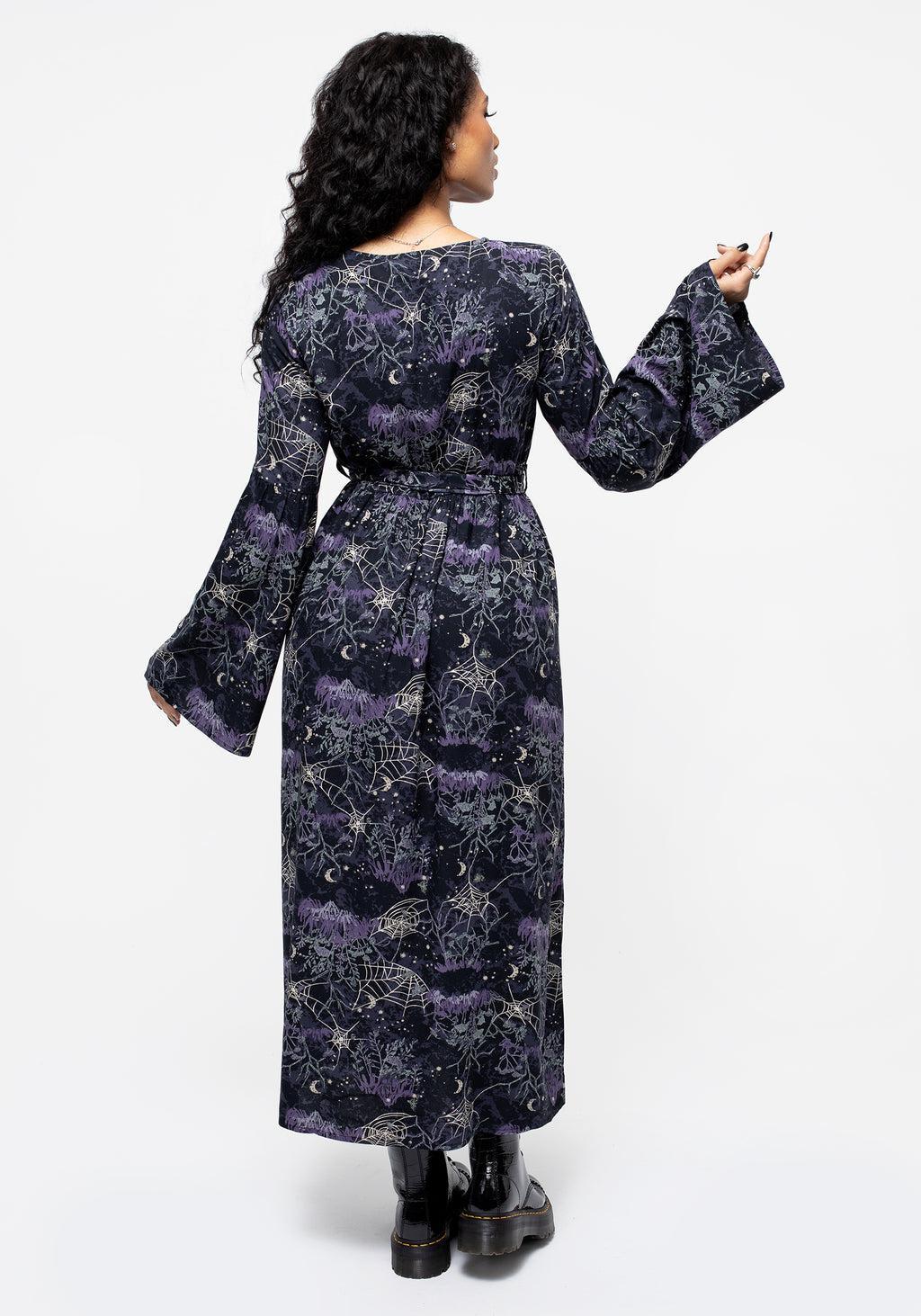 Hawthorn Flute Sleeve Belted Midaxi Dress Product Image