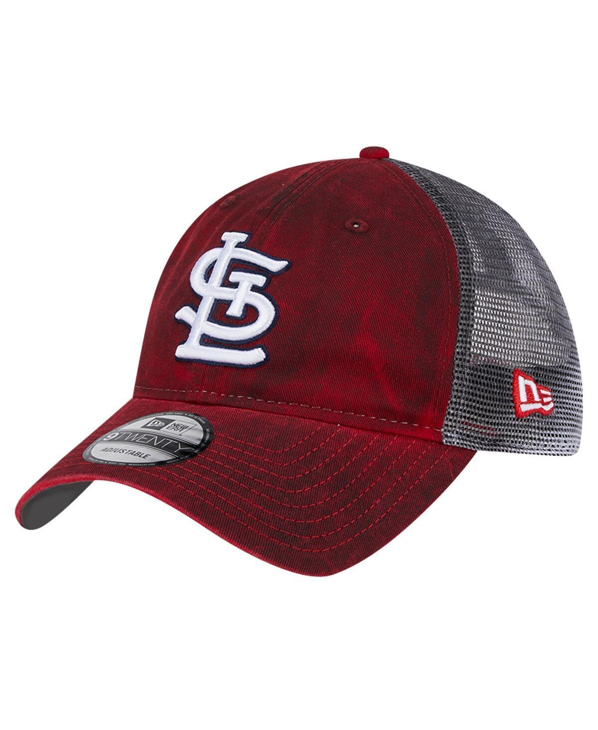 New Era Mens Red St. Louis Cardinals Team Slick Trucker 9TWENTY Adjustable Hat Product Image