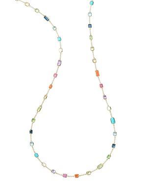 Womens Rock Candy Long Summer Rainbow 18K Yellow Gold & Multi-Stone Necklace Product Image