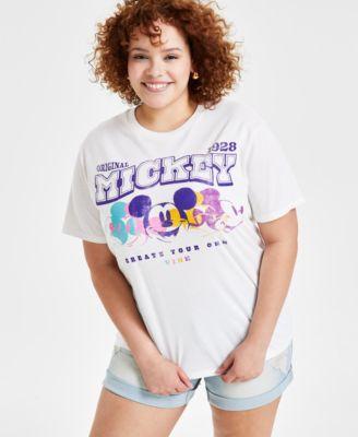 Trendy Plus Size Mickey Mouse Graphic Print T-Shirt Product Image