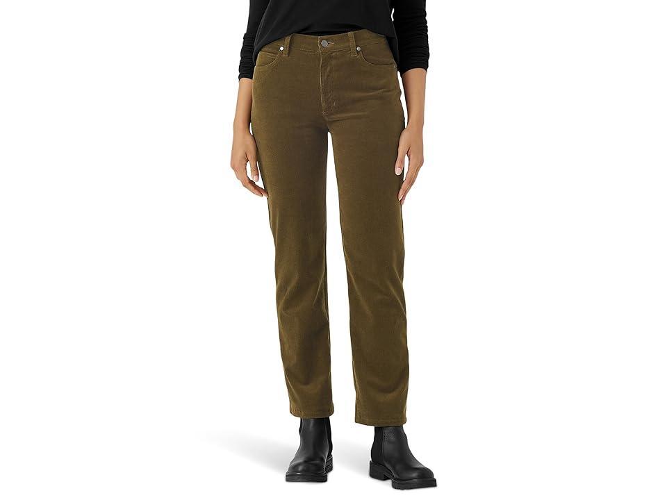 Eileen Fisher High Waist Ankle Straight Leg Corduroy Pants Product Image