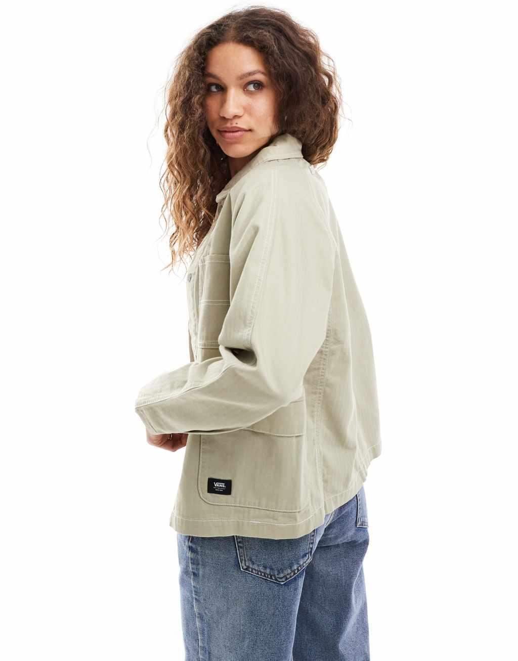 Vans Codey utility jacket in stone Product Image