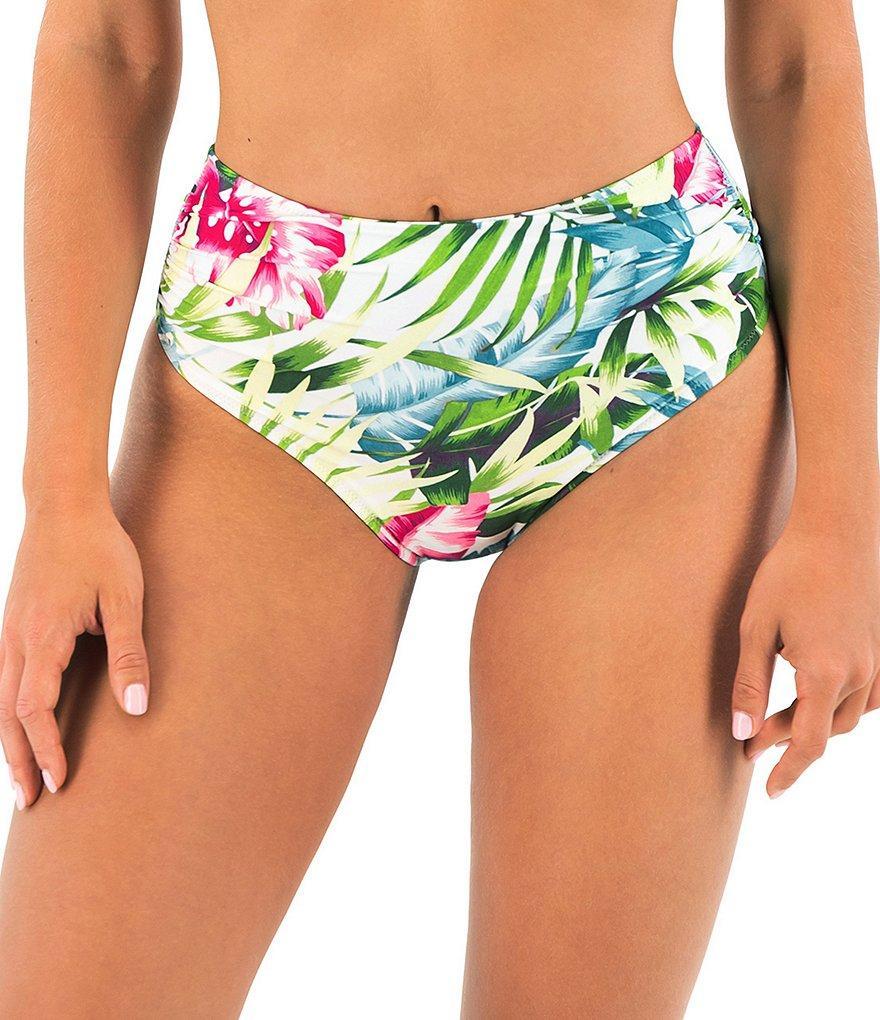 Fantasie Tropical Floral Print High Waist Bikini Swim Bottom Product Image