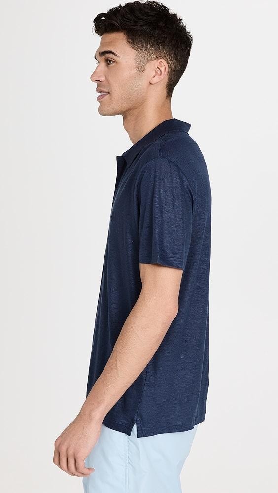 Vilebrequin Linen Pyramid Polo Shirt | Shopbop Product Image