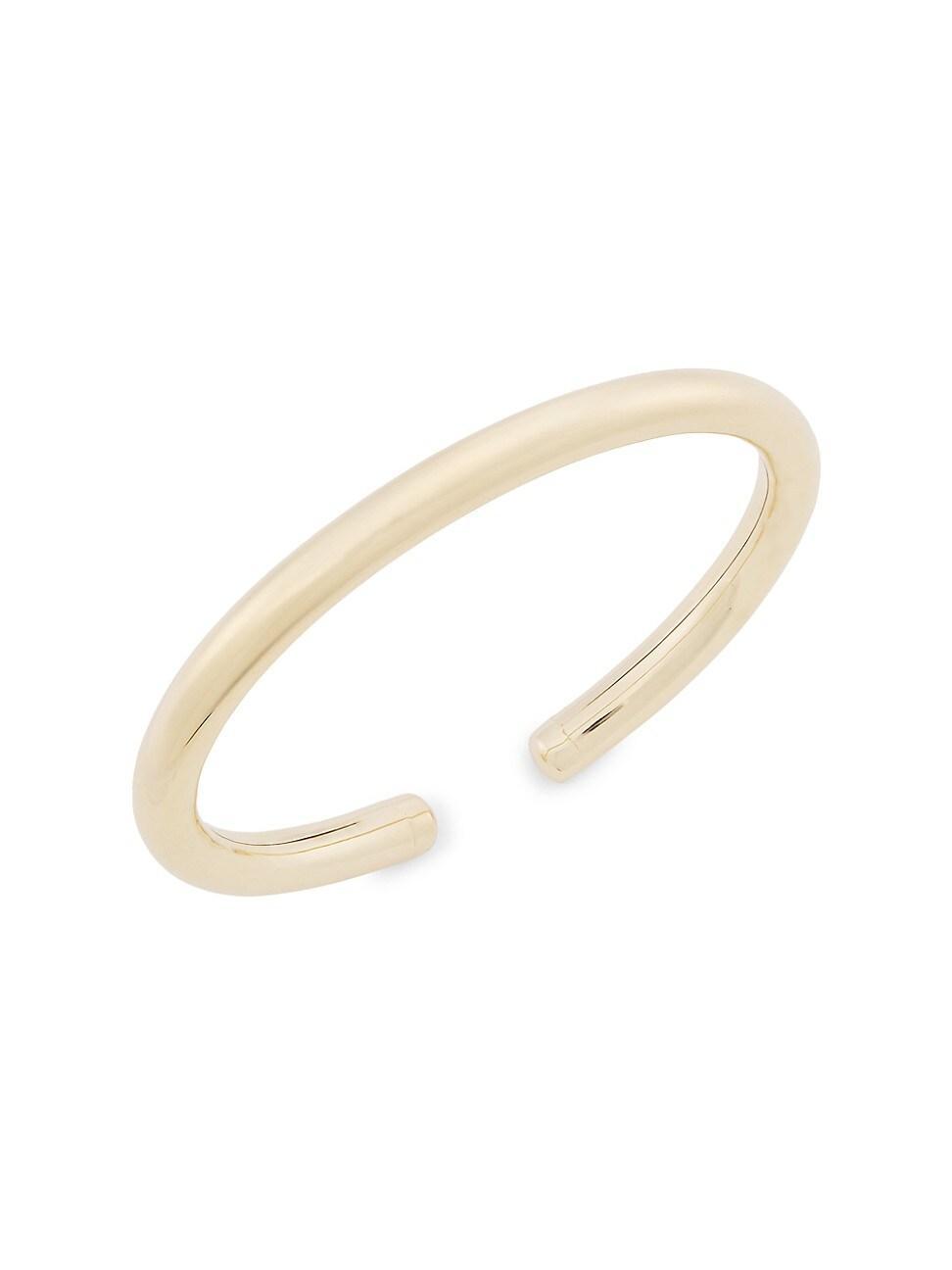 Womens 14K Yellow Gold Flexible Tube Cuff Product Image