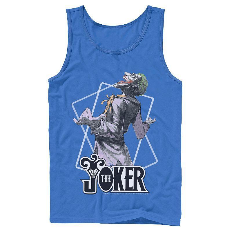 Mens DC Comics The Joker Card Outline Tank Top Product Image