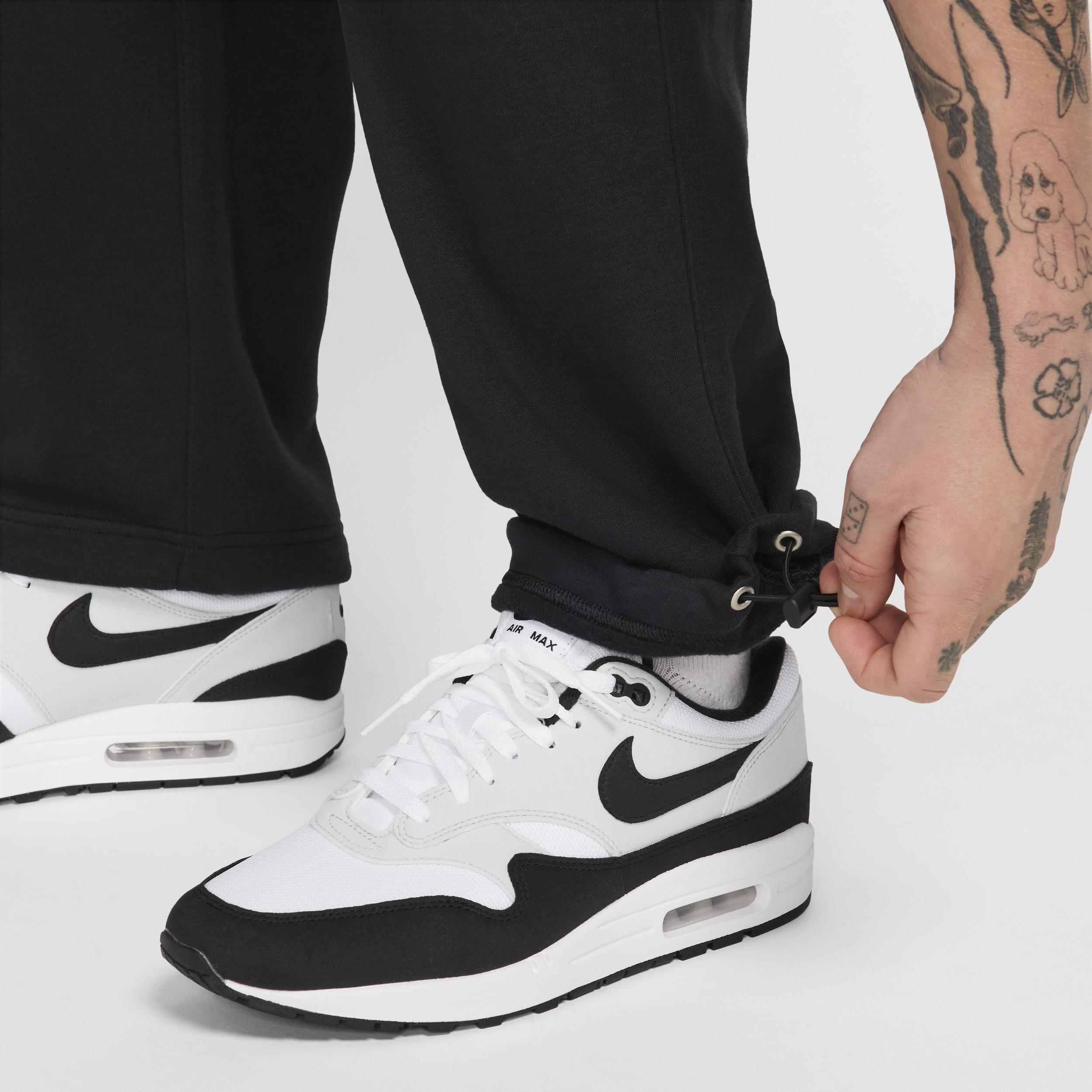 Nike Mens Nike Club BB Fleece Bungee Pants - Mens Black/White Product Image