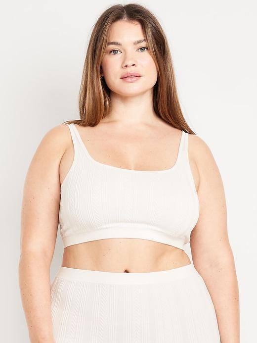 Seamless Cable-Knit Bralette Product Image