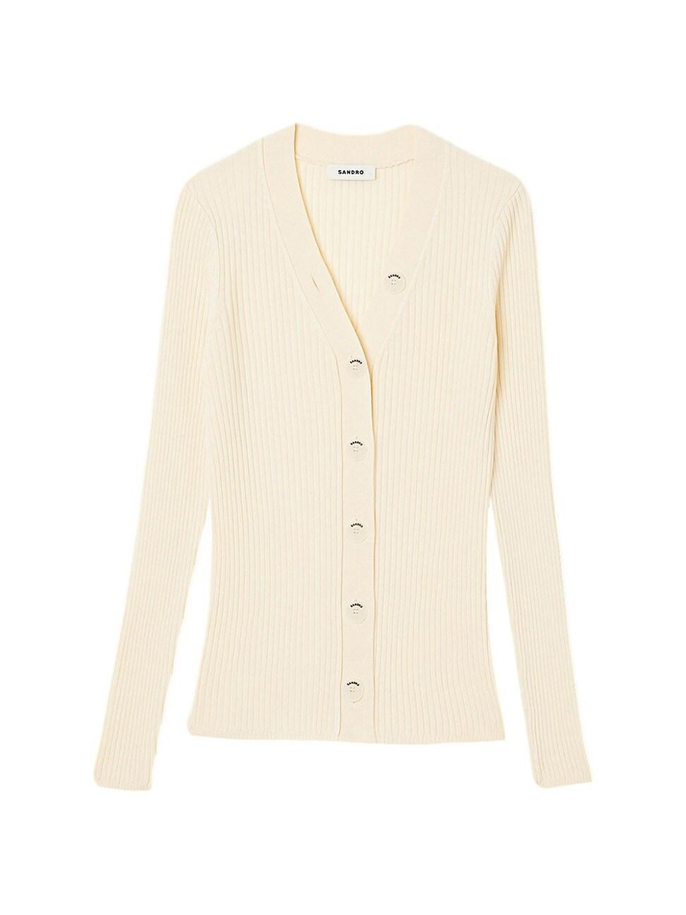 Womens Ribbed Cardigan product image