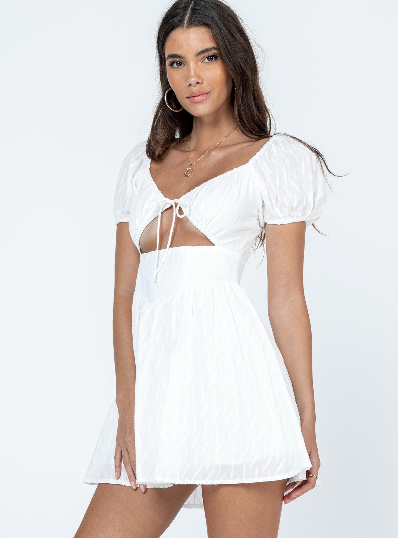 Caria Mini Dress White Product Image