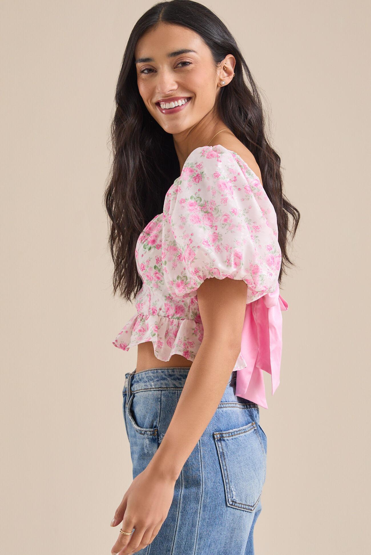 Maisie Floral Peplum Top Product Image