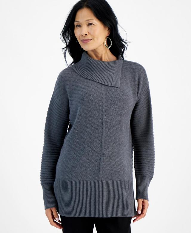 Style & Co Womens Envelope-Neck Tunic Sweater, Created for Macys Product Image