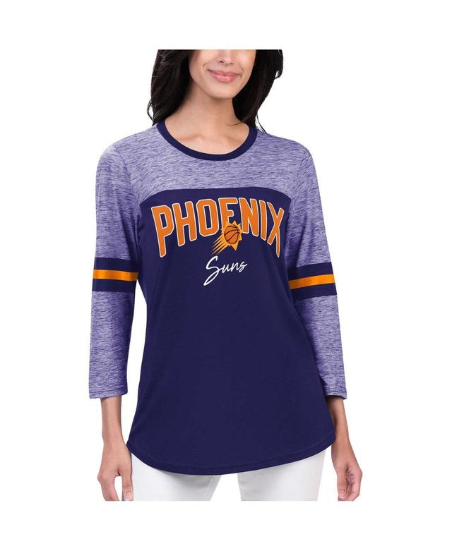 Womens G-iii 4Her by Carl Banks Purple Phoenix Suns Play the Game Three-Quarter Sleeve T-shirt Product Image