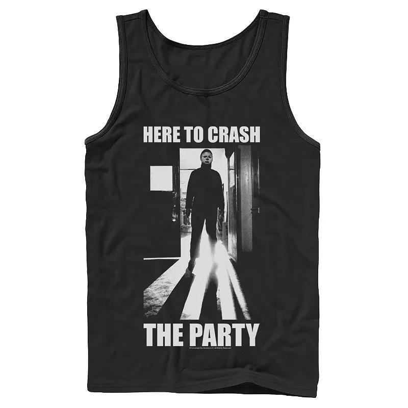 Mens Halloween Michael Myers Here To Crash The Party Tank Top Product Image