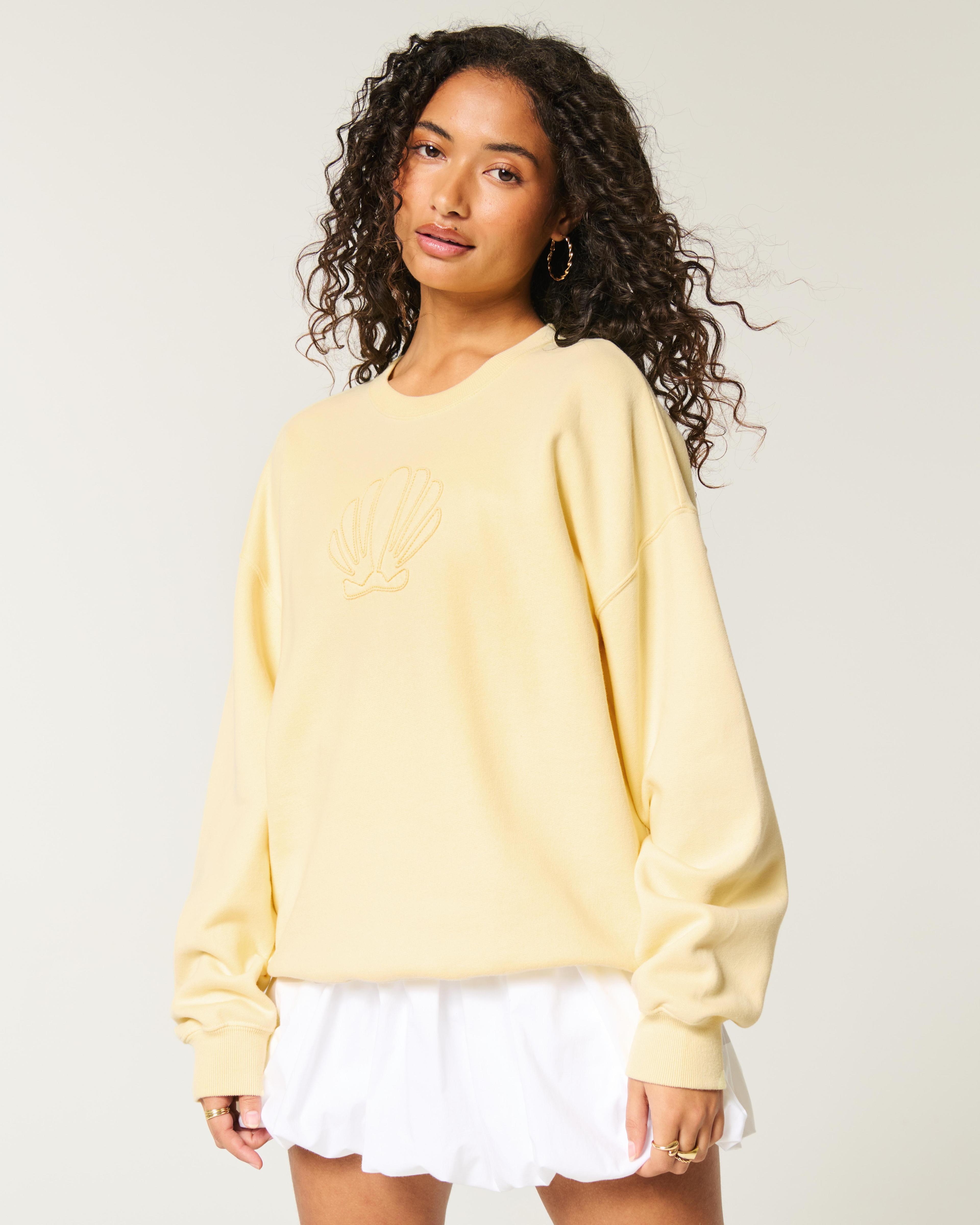 Oversized Malibu Graphic Crew Sweatshirt Product Image