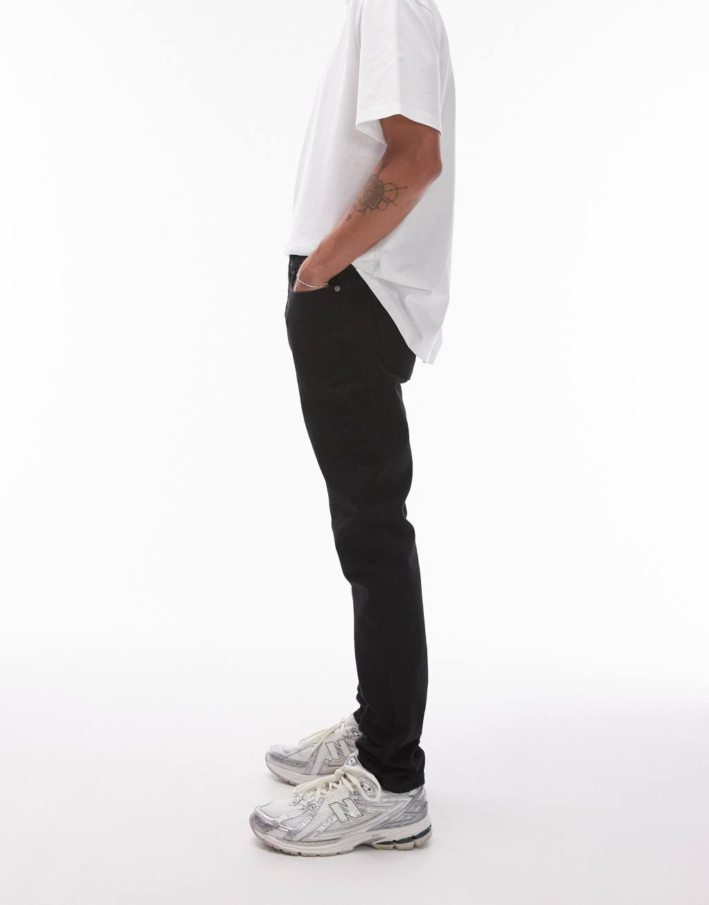 Topman skinny jeans in black Product Image