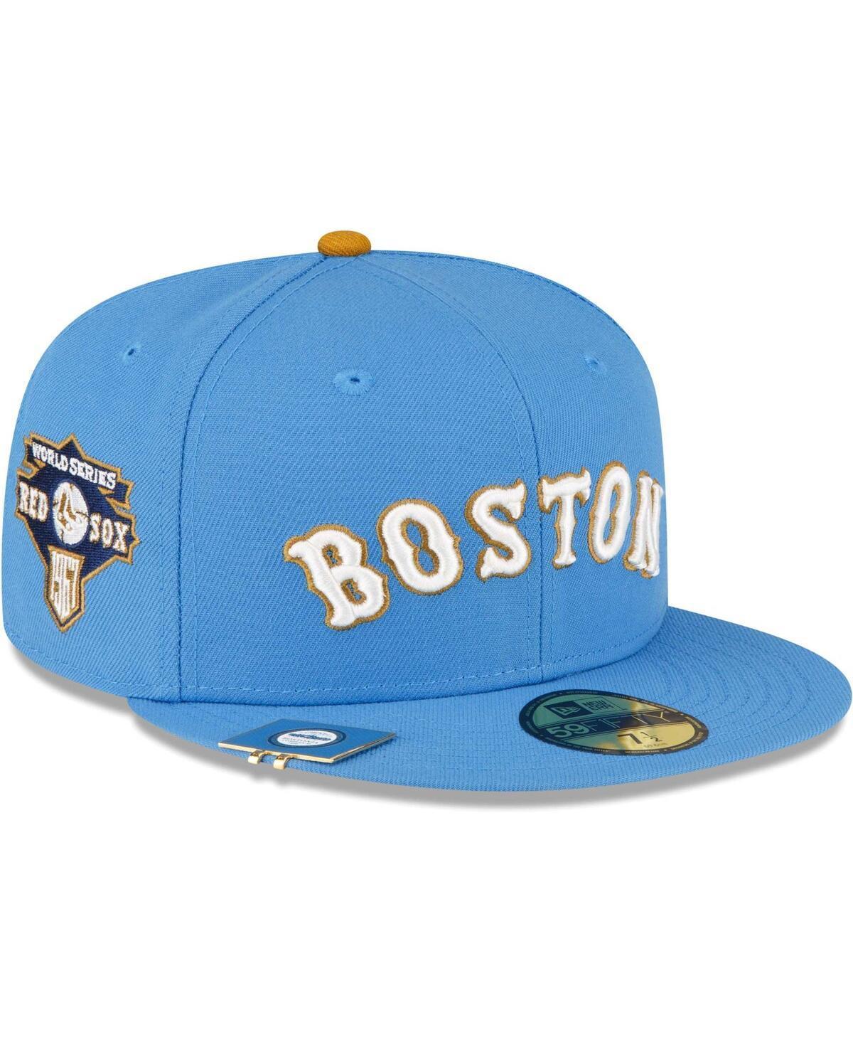 Mens New Era Light Blue Boston Red Sox City Flag 59FIFTY Fitted Hat Product Image