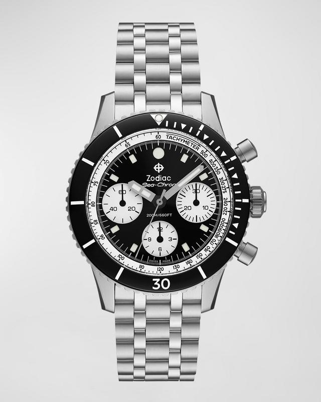 Mens Super Sea Wolf Chrono-Automatic Bracelet Watch, 42mm Product Image