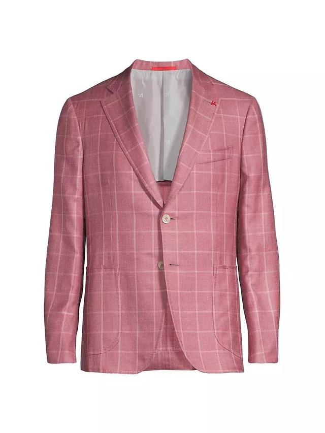 Capri Two-Button Plaid Silk & Cashmere Sport Coat Product Image