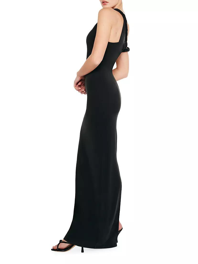 Jersey Twisted Drop-Shoulder Maxi Dress Product Image