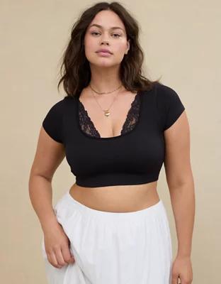 Superchill Seamless Lace Cap Sleeve Bra Top product image