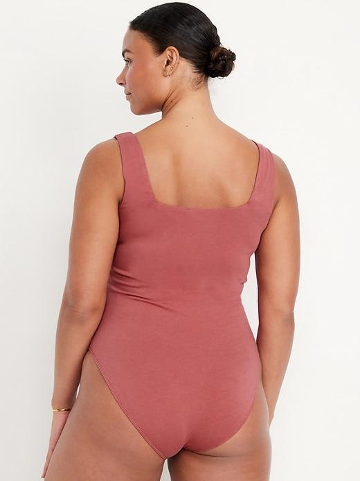 Square-Neck Tank Top Bodysuit Product Image