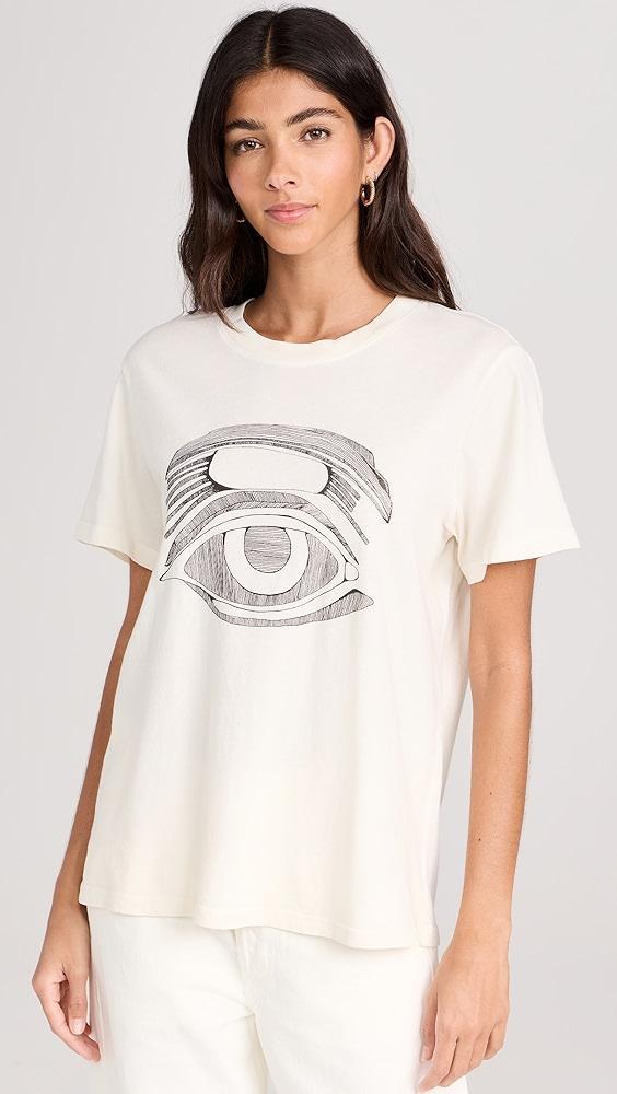 Raquel Allegra Betty Tee with Evil Eye | Shopbop Product Image