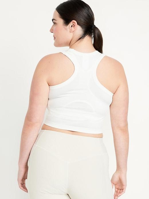 Fitted Seamless Crop Tank Top Product Image