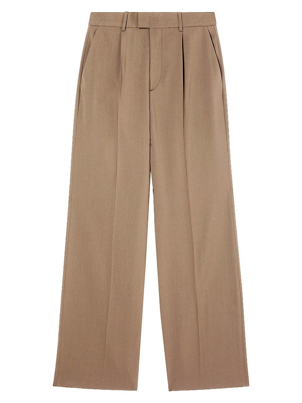 Womens Relaxed Single-Pleated Trousers Product Image